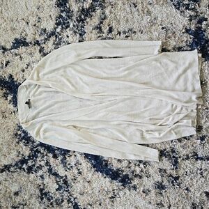 Eileen Fisher Italian Yarn Linen Blend Long Sleeve Cardigan